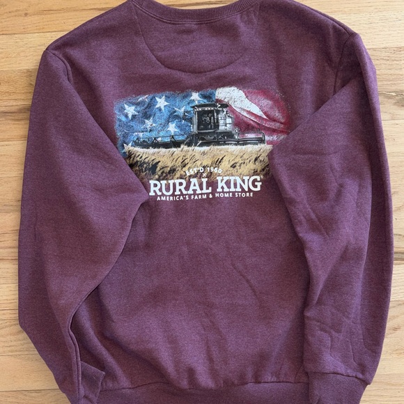 Men's Purple crewneck Sweater - Picture 4 of 5